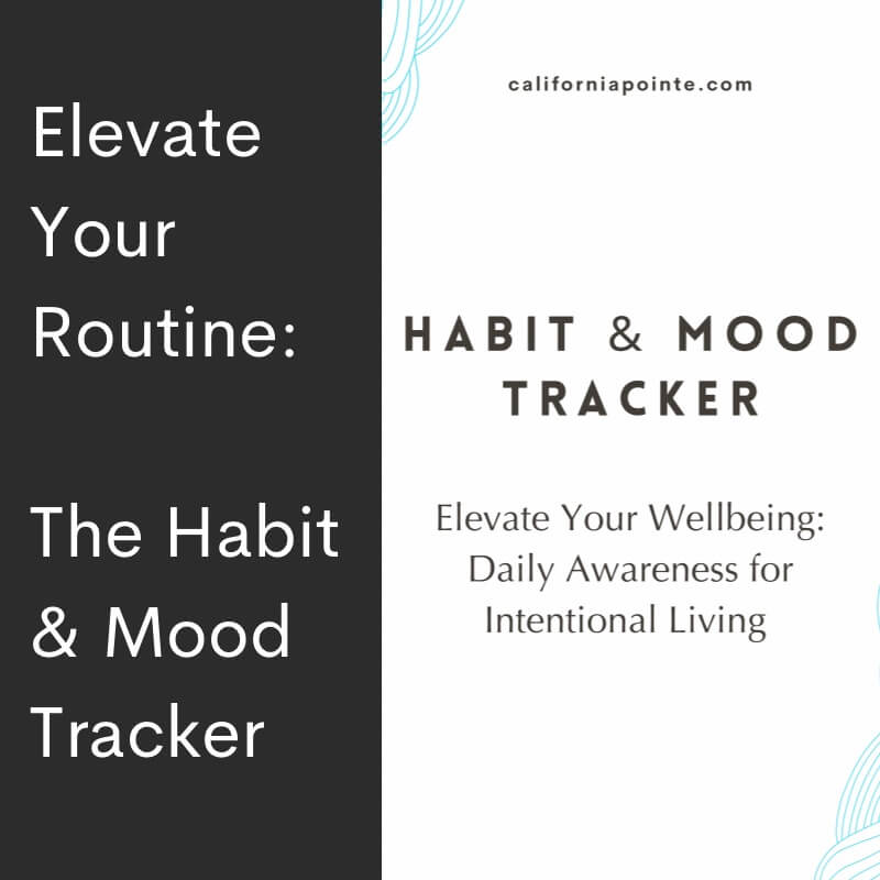 Text, "Habit and Mood Tracker: Elevate Your Wellbeing"