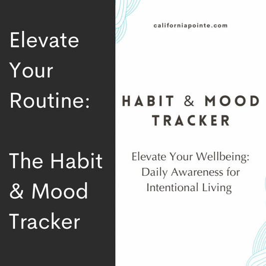 Text, "Habit and Mood Tracker: Elevate Your Wellbeing"