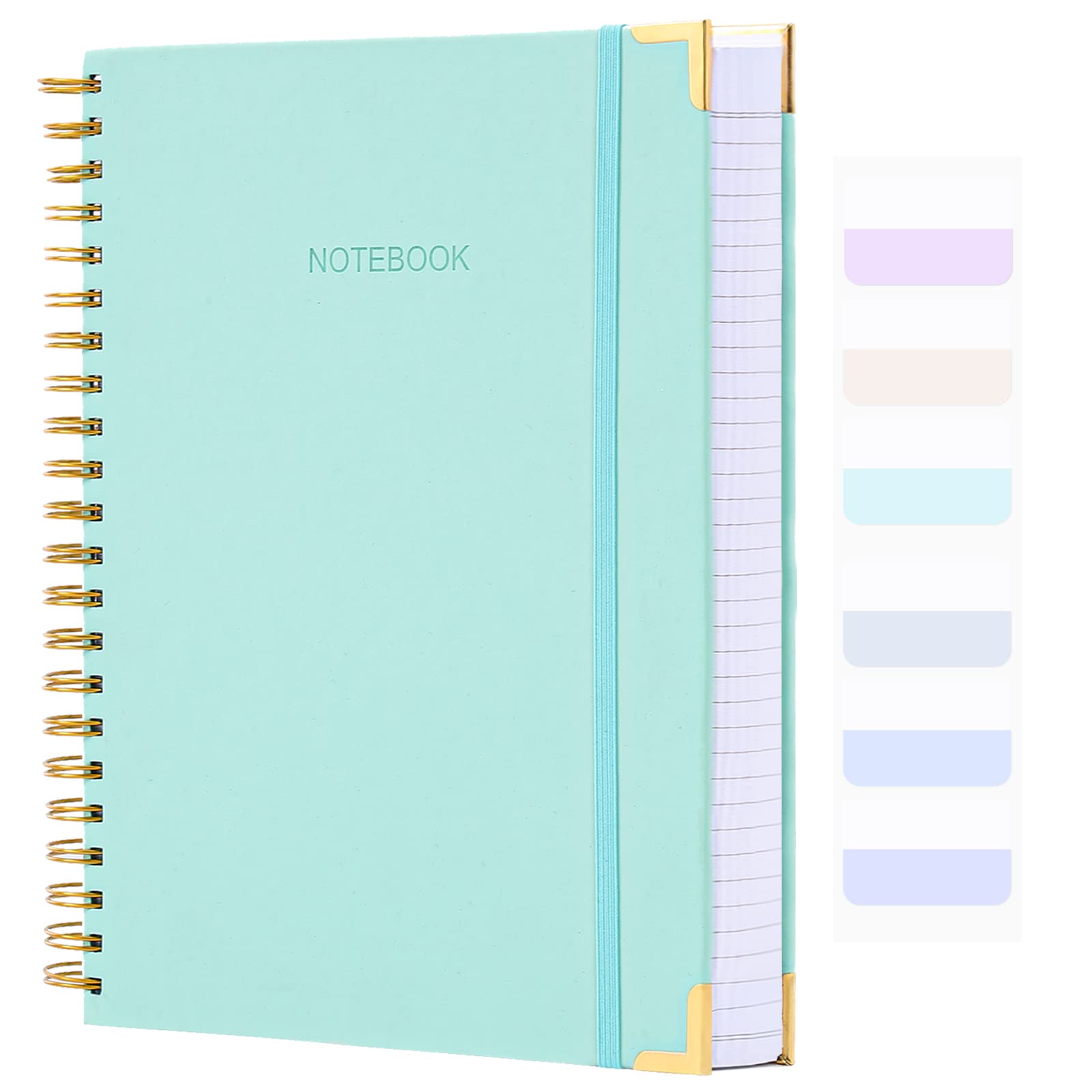 Spiral notebook with college ruled paper.