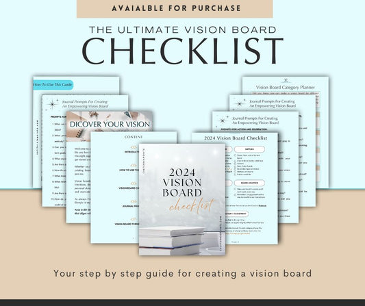 Lista de verificación del tablero de visión | PDF digitales | Planificador paso a paso